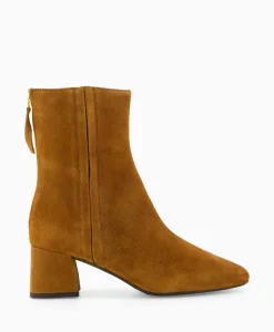 Unisa Enkellaars Lucas Ks Cognac*Dames Laarzen