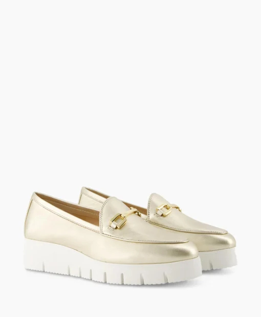Unisa Loafer Famo_Lmt Goud*Dames Instappers