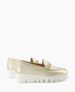 Unisa Loafer Famo_Lmt Goud*Dames Instappers