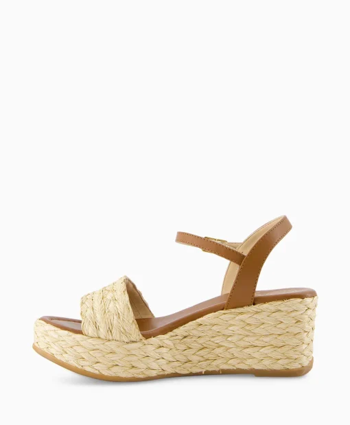 Unisa Sandaal Met Hak Kebek_Mar Bruin*Dames Sandalen