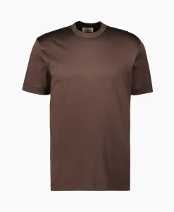 Valenza T-Shirt Interlock Supima Bruin*Heren T-Shirts