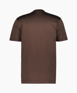 Valenza T-Shirt Interlock Supima Bruin*Heren T-Shirts