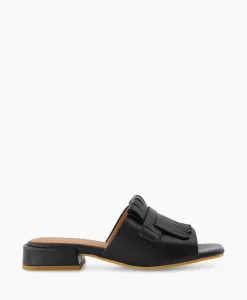 Via Vai Sandaal Met Hak Gigi Randy Zwart*Dames Sandalen