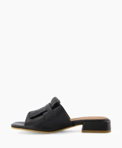 Via Vai Sandaal Met Hak Gigi Randy Zwart*Dames Sandalen