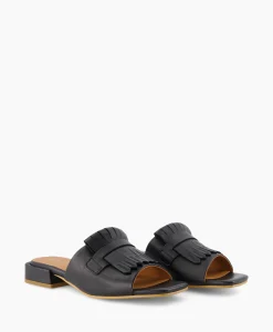 Via Vai Sandaal Met Hak Gigi Randy Zwart*Dames Sandalen