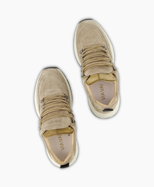 Via Vai Sneaker Pepper Clay Taupe*Dames Sneakers