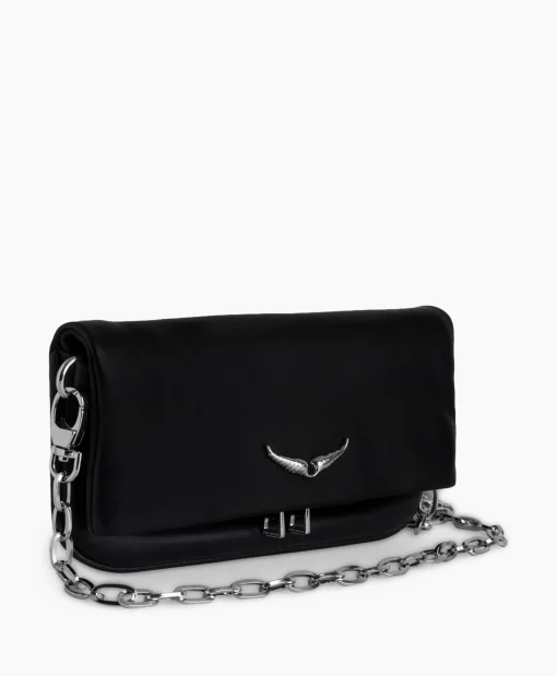 Zadig & Voltaire Zadig & Voltaire Schouder / Hand Tas Rock Eternal Smooth Calfskin Zwart*Dames Tassen