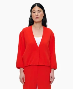 Zenggi Blazer Pofmouw Rood*Dames Blazers