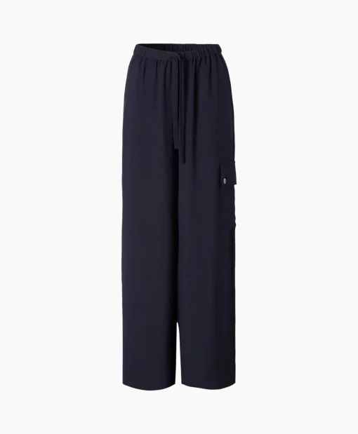 Zenggi Cargobroek Relaxed Donker Blauw*Dames Broeken