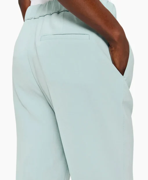 Zenggi Chino Japanese Crepe Relaxed Licht Groen*Dames Broeken