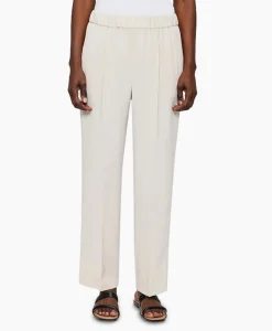 Zenggi Chino Japanese Crepe Relaxed Off White*Dames Broeken