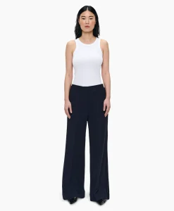Zenggi Pantalon Techno Silk Donker Blauw*Dames Broeken