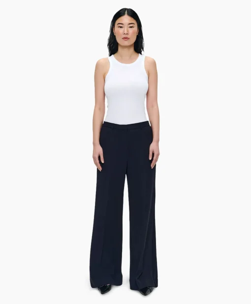 Zenggi Pantalon Techno Silk Donker Blauw*Dames Broeken