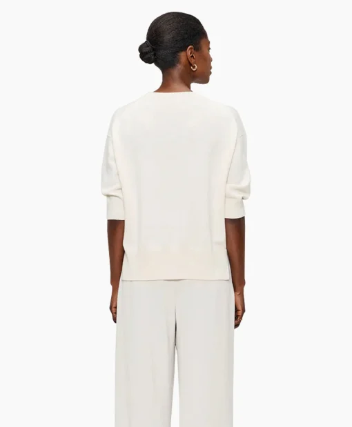 Zenggi Top Relaxed Short Sleeve Off White*Dames T-Shirts & Tops